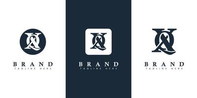 Modern and simple Letter QX Logo, suitable for any business with QX or XQ initials. vector