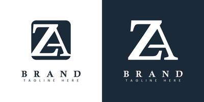 Modern and simple Letter AZ Logo, suitable for any business with AZ or ZA initials. vector