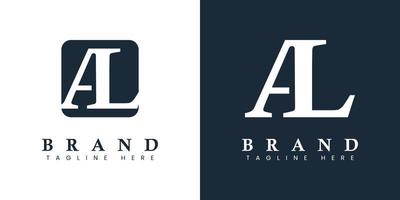 Modern and simple Letter AL Logo, suitable for any business with AL or LA initials. vector