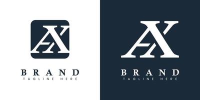 Modern and simple Letter AX Logo, suitable for any business with AX or XA initials. vector