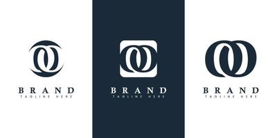 Modern and simple Letter OO Logo, suitable for any business with O or OO initials. vector