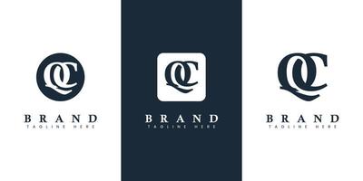 Modern and simple Letter QC Logo, suitable for any business with QC or CQ initials. vector