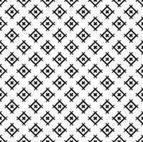 Black and white seamless pattern texture. Greyscale ornamental graphic design. Mosaic ornaments. Pattern template. vector