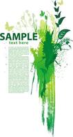 Green grunge background vector