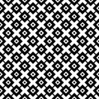 Black and white seamless pattern texture. Greyscale ornamental graphic design. Mosaic ornaments. Pattern template. vector