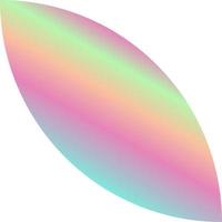 Holographic Shape Decorative Element Vector