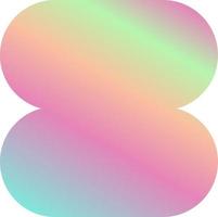 Holographic Shape Decorative Element Vector