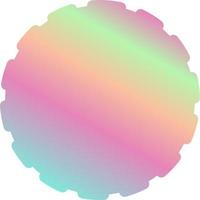 Holographic Shape Decorative Element Vector