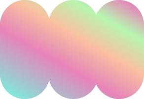 Holographic Shape Decorative Element Vector