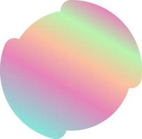 Holographic Shape Decorative Element Vector