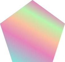 Holographic Shape Decorative Element Vector