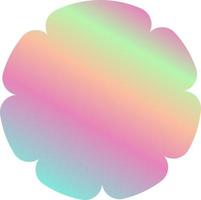 Holographic Shape Decorative Element Vector