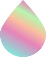 Holographic Shape Decorative Element Vector