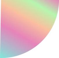 Holographic Shape Decorative Element Vector