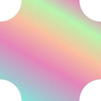 Holographic Shape Decorative Element Vector