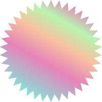 Holographic Shape Decorative Element Vector