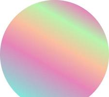 Holographic Shape Decorative Element Vector