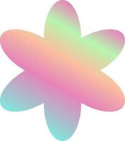 Holographic Shape Decorative Element Vector