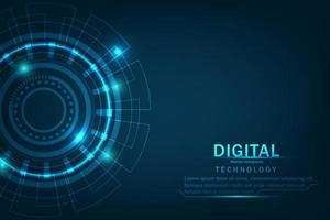 Technology background Hi-tech communication concept innovation abstract background vector illustration