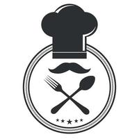 ilustración del logotipo de cocina. vector