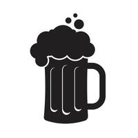 diseño de vector de icono de bebida de vaso de cerveza