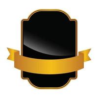 black gold emblem template vector design