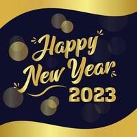 happy new year greeting template vector design