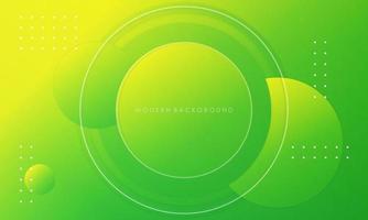 Modern gradients green and yellow color background vector