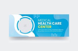 Medical Banner healthcare cover template vector