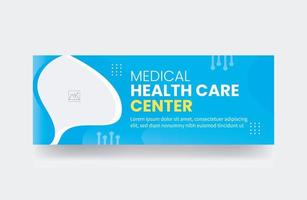 medical healthcare cover template vector