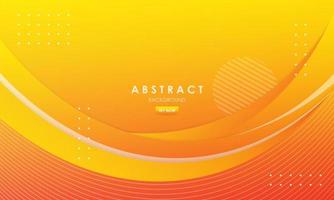 Modern gradients orange and yellow color background vector