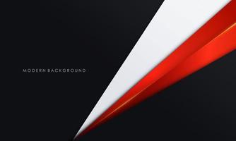Abstract black and white with red background vector