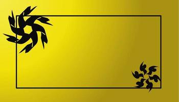 A gradient yellow background design with a black list suitable for banners, posters, and others vector