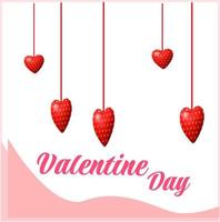 Background valentine day.Valentines day background with product display and Heart Shaped Balloons. vector