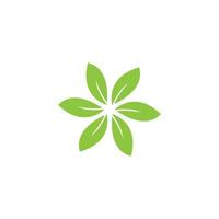 Green leaf logo vector