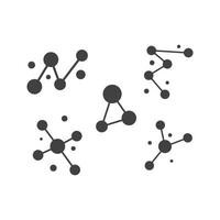 Molecule icon vector