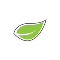 green leaf logo vector