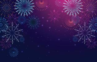 Firework Background Template vector