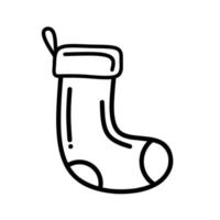 Sock line icon decoration on white background. Linear pictogram design. Symbol, logo illustration. Pixel perfect vector graphics
