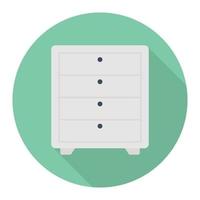 drawer vector illustration on a background.Premium quality symbols.vector icons for concept and graphic design.