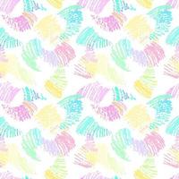 Vector seamless pattern with colorful scrawls. Artistic simple pattern with hand drawn shapes.