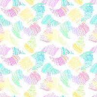 Vector seamless pattern with colorful scrawls. Artistic simple pattern with hand drawn shapes.