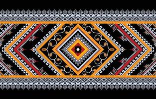 Abstract ethnic geometric seamless pattern vector. African Arab American Aztec motif pattern. vector elements designed for background, wallpaper, print, wrapping,tile, fabric patern. vector pattern.