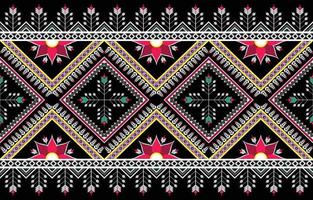 Abstract ethnic geometric ikat pattern. oriental African American Mexican Aztec motif textile and bohemian pattern vector elements. designed for background, wallpaper, print .vector ikat pattern.