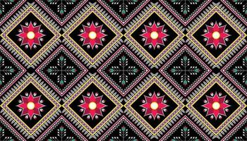 patrón de ikat geométrico étnico abstracto. motivos textiles aztecas mexicanos afroamericanos orientales y elementos vectoriales bohemios. diseñado para fondo, papel tapiz, patrón de impresión .vector ikat. vector