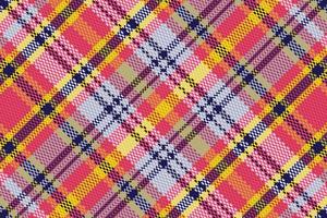 Tartan or plaid retro color pattern. vector