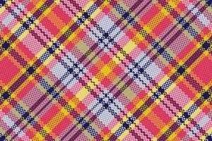 Tartan or plaid retro color pattern. vector