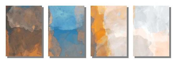 Abstract water color brush background. Set background. vector