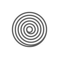 perfect spiral shape simple icon vector