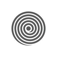 perfect spiral shape simple icon vector